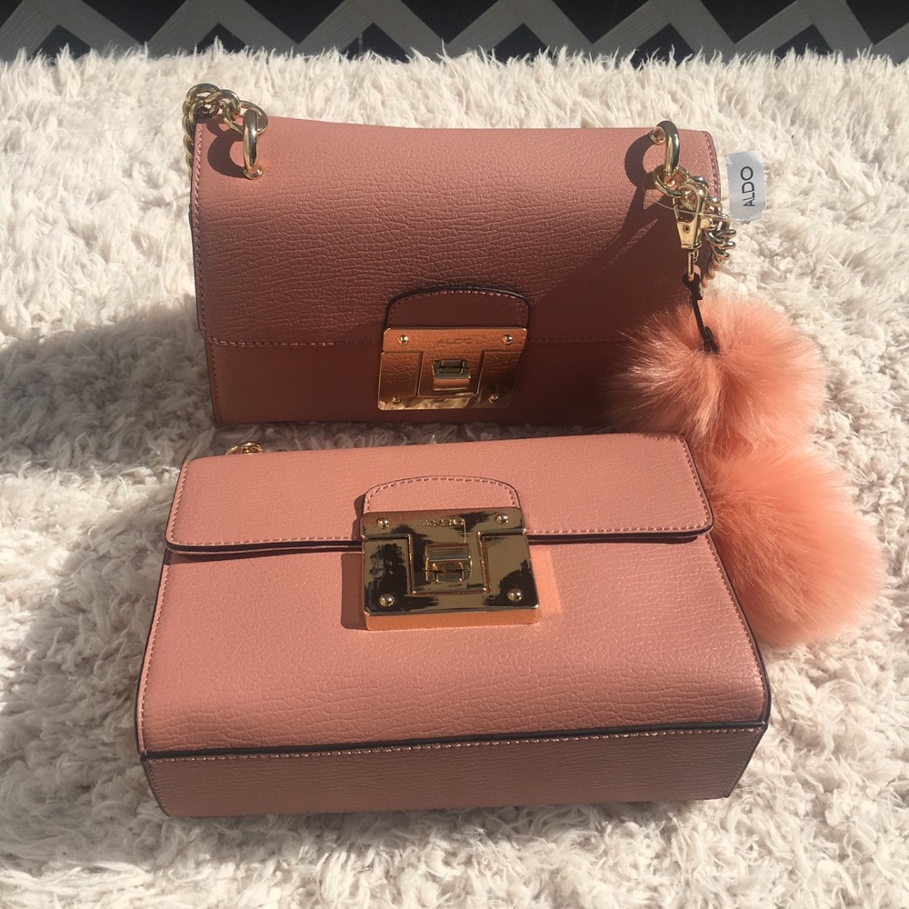 Aldo crossbody bag with pom pom! - Picture 6 of 6